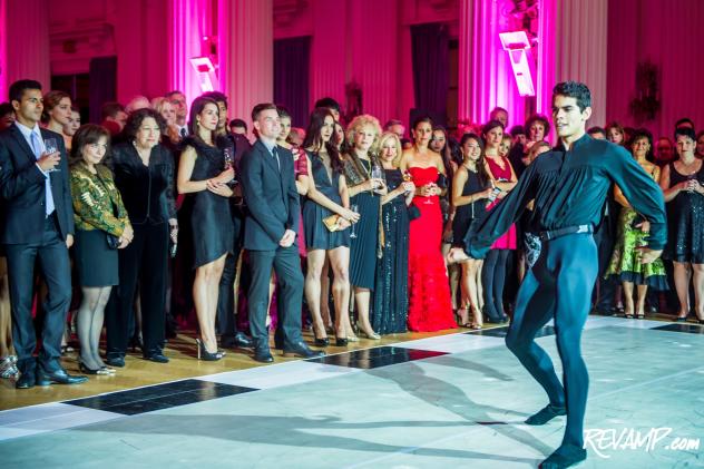 Supreme Court Associate Justice Sonia Sotomayor and other guests look on during a live performance at The Washington Ballet's annual fall gala.